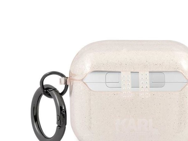 Karl Lagerfeld Glitter Karl's Head-deksel til AirPods 3 - gull
