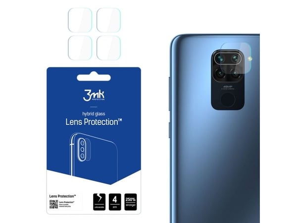 3MK 3MK Lens Protect Xiaomi Redmi Note 9 Suojaus kameran objektiiville 4kpl
