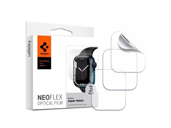 Spigen Neo Flex Foil Apple Watch 7 45mm 4/5/6/SE 3stk våtpåføring AFL04049