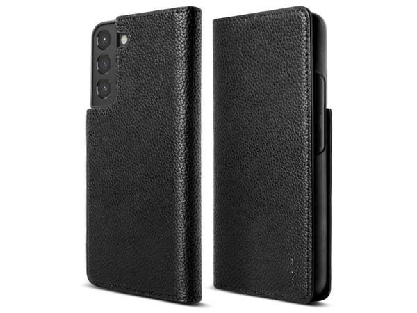 Ringke Folio Signature flip-lærdeksel til Samsung Galaxy S22 + (S22 Plus) – svart (FSS118R262)