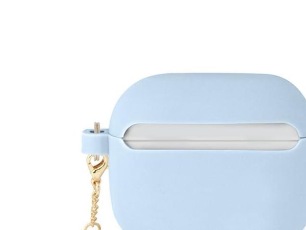 Guess GUA3LSCHSB AirPods 3-skydd blå/blå silikon charm Heart Collection