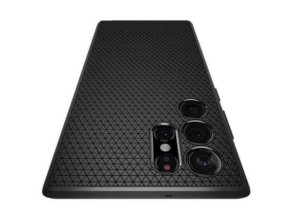 Spigen Liquid Air -suojakotelo Samsung Galaxy S22 Ultra -mallille – mattamusta