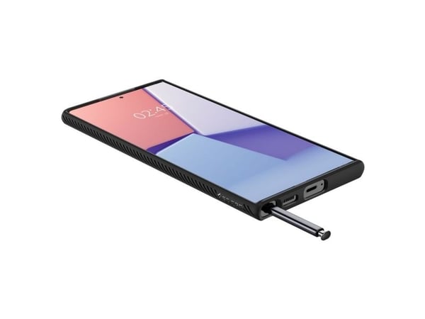 Spigen Liquid Air -suojakotelo Samsung Galaxy S22 Ultra -mallille – mattamusta