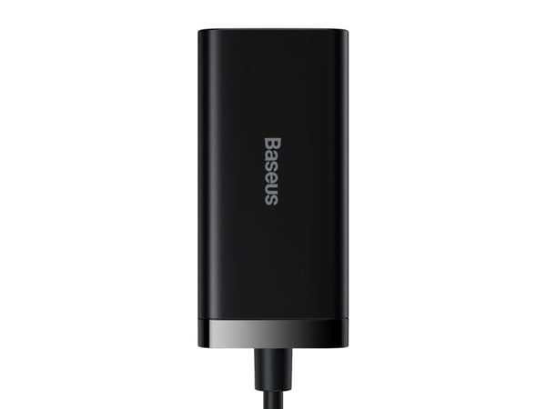 Baseus laturi Baseus GaN3 Pro 2xUSB-C + 2xUSB seinälaturi, 100W (musta)