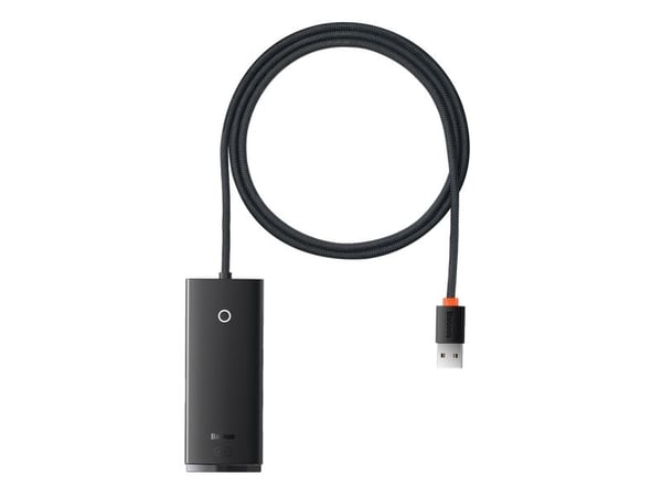 Baseus WKQX030101, USB 3.2 Gen 1 (3.1 Gen 1) Type-A, USB 3.2 Gen 1 (3.1 Gen 1) Type-A, 5000 Mbit/s, musta, akryylinitriilibutadieenistyreeni, 1 m