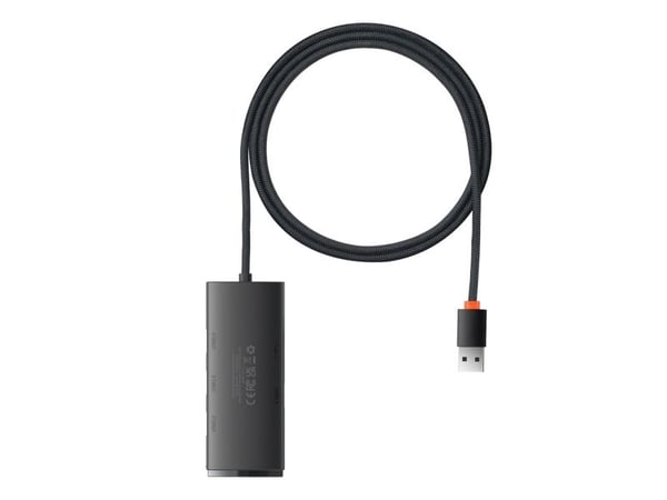 Baseus WKQX030101, USB 3.2 Gen 1 (3.1 Gen 1) Type-A, USB 3.2 Gen 1 (3.1 Gen 1) Type-A, 5000 Mbit/s, musta, akryylinitriilibutadieenistyreeni, 1 m