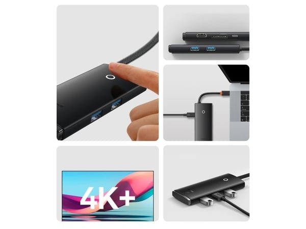 Baseus Lite Series USB-C dockningsstation/replikator (WKQX050102)