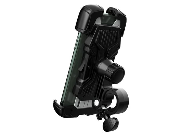 Wozinsky kraftig mobilhållare till styre, cykel/motorcykel/sparkcykel svart (WBHBK6)