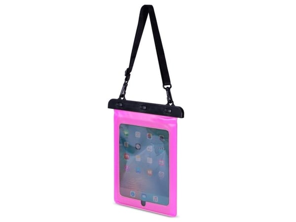 Vattentätt PVC-skydd till surfplatta - rosa