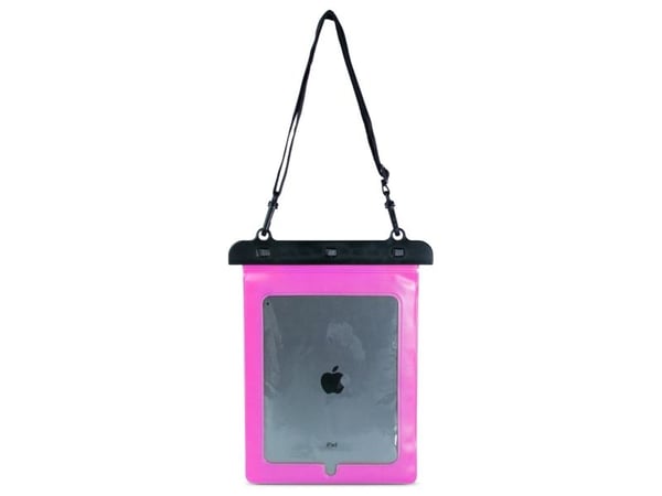 Vattentätt PVC-skydd till surfplatta - rosa