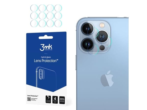3MK hybridglass for kameralinse 3MK linsebeskyttelse Apple iPhone 13 Pro [4 PACK]