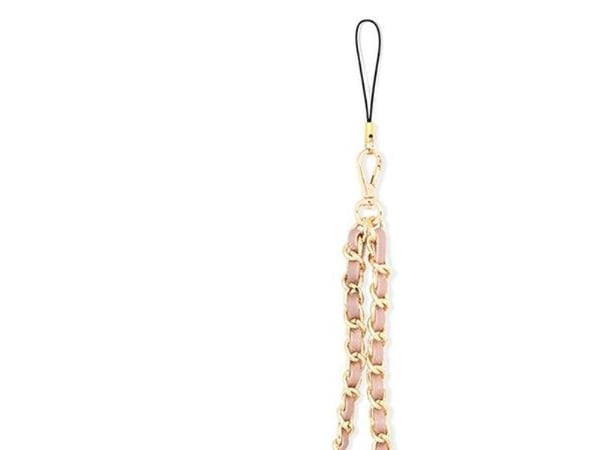 Guess GUSTSAS4P phone strap rosa/pink - kjede i metall - 4G sjarm