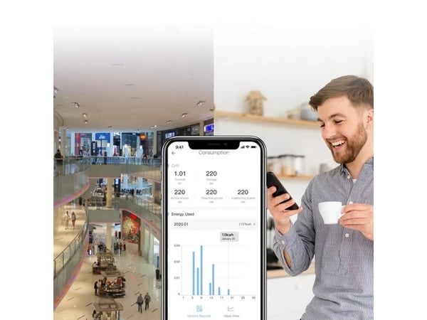 Sonoff intelligent strömbrytare med energimätare SPM-Main