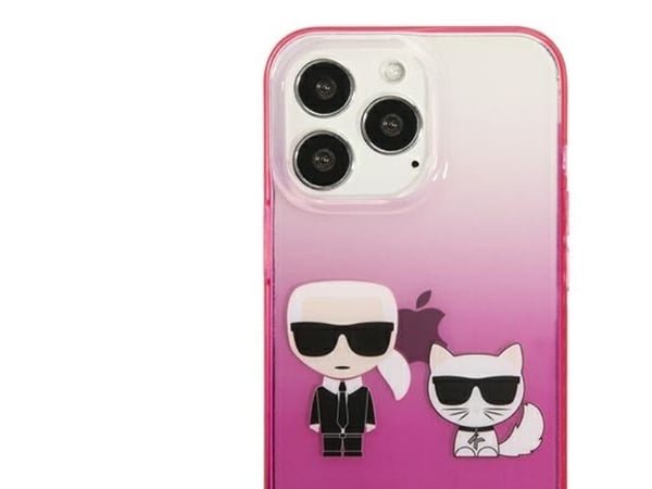 Karl Lagerfeld KLHCP13LTGKCP iPhone 13 Pro / 13 6.1" fodral rosa/pink Gradient Ikonik Karl &amp; Choupette