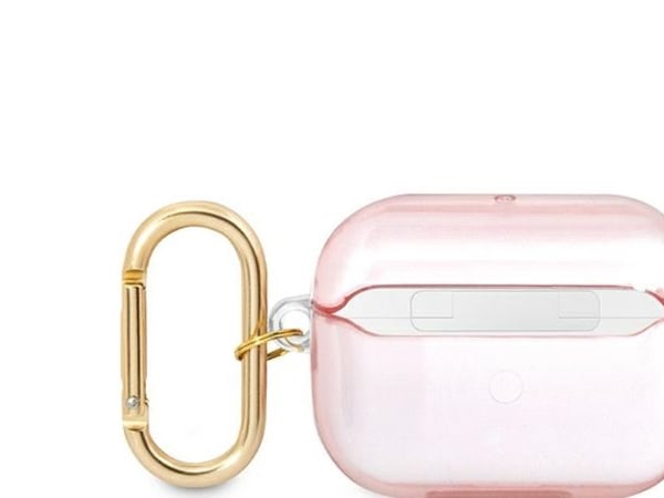 Guess GUAPHHTSP etui til AirPods Pro rosa/rosa med stropp Strap Collection