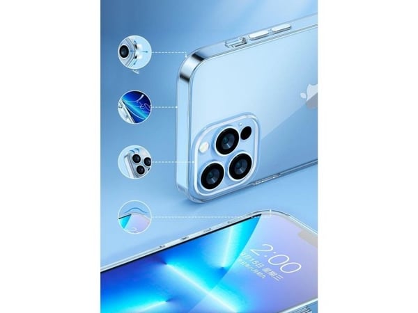 Kingxbar Elegantti sarja iPhone 13 Pro tapauksessa tapauksessa takakansi läpinäkyvä läpinäkyvä
