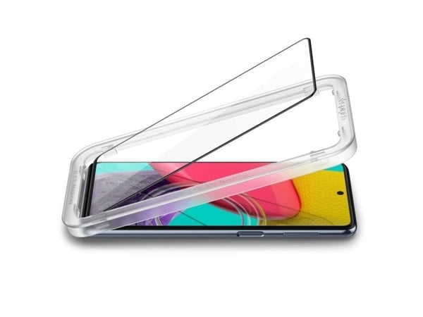 Spigen ALM Glass FC härdat glas för Samsung Galaxy M53 5G - svart