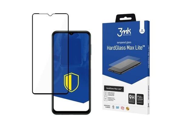 3MK HardGlass Max Lite, Samsung, Samsung Galaxy M13 4G, Naarmuuntumisenkestävä, Iskunkestävä, Läpinäkyvä, 1 kpl