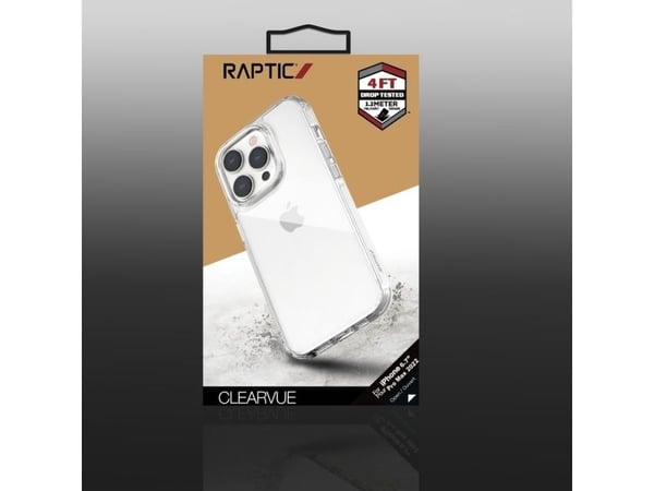 Raptic X-Doria Clearvue-deksel til iPhone 14 Pro Max gjennomsiktig bakdeksel