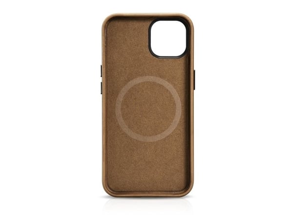 iCarer Oil Wax Premium Leather Case iPhone 14 Plus magnetisk lærdeksel med MagSafe brun (WMI14220703-TN)