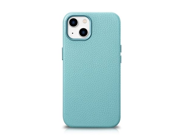 iCarer Litchi Premium lærdeksel iPhone 14 magnetisk lærdeksel med MagSafe - grønn (WMI14220709-GN)