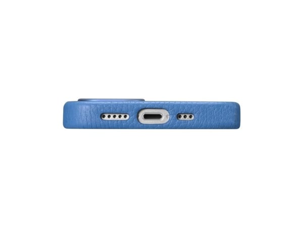 iCarer Litchi Premium lærdeksel til iPhone 14 Plus - magnetisk lærdeksel med MagSafe - light blue (WMI14220711-LB)