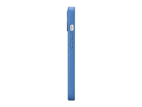iCarer Litchi Premium lærdeksel til iPhone 14 Plus - magnetisk lærdeksel med MagSafe - light blue (WMI14220711-LB)