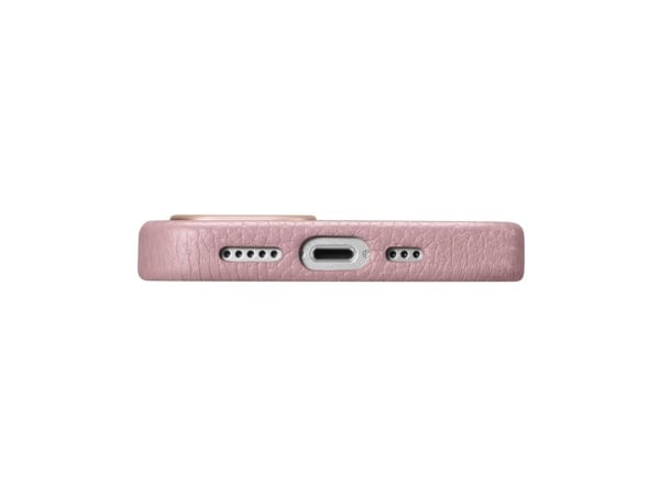 iCarer Litchi premium lær-etui til iPhone 14 Plus - magnetisk lær-etui med MagSafe - rosa (WMI14220711-PK)
