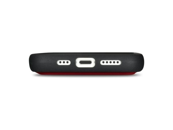 iCarer Wallet Case 2-i-1-deksel iPhone 14 Plus anti-RFID lær flipdeksel rød (WMI14220727-RD)