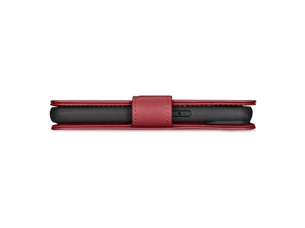 iCarer Wallet Case 2-i-1-deksel iPhone 14 Plus anti-RFID lær flipdeksel rød (WMI14220727-RD)
