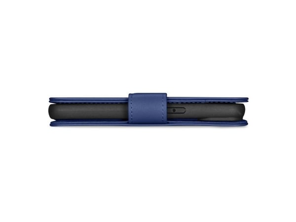 iCarer lommebokdeksel 2-i-1 for iPhone 14 Plus anti-RFID lær flipdeksel - blå (WMI14220727-BU)