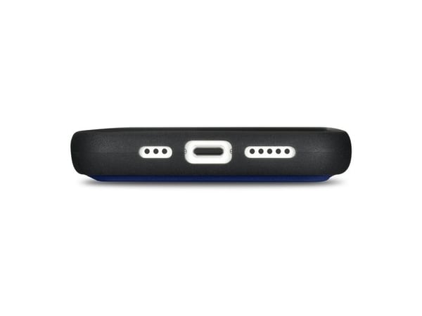 iCarer lommebokdeksel 2-i-1 for iPhone 14 Plus anti-RFID lær flipdeksel - blå (WMI14220727-BU)