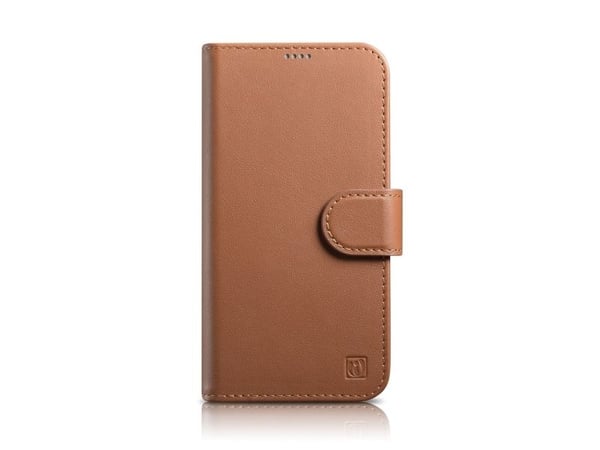 iCarer Lommebokveske 2-i-1 iPhone 14 Pro Max-deksel Leather Flip Cover Anti-RFID Brun (WMI14220728-BN)