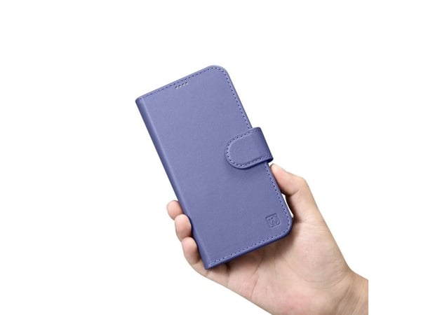 iCarer Wallet Case 2-i-1 fodral iPhone 14 Pro Max i läder flipcover anti-RFID ljuslila (WMI14220728-LP)