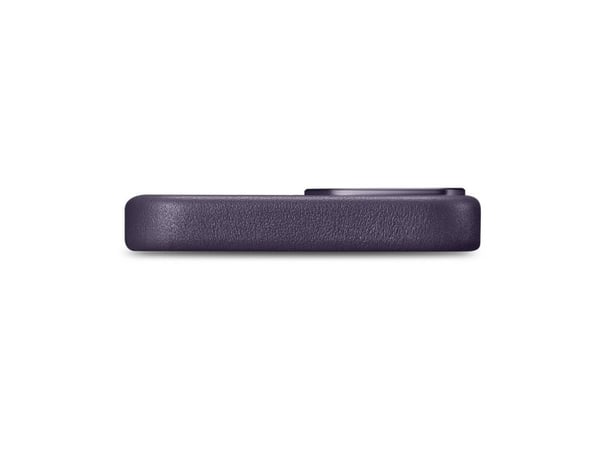 iCarer etui i lær til iPhone 14 Plus - mørk lilla (MagSafe-kompatibel)