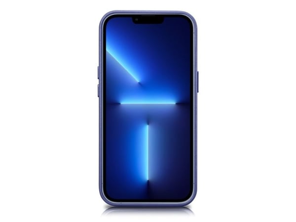 iCarer Case Skinndeksel naturlig skinnveske til iPhone 14 Plus lys lilla (kompatibel med MagSafe)