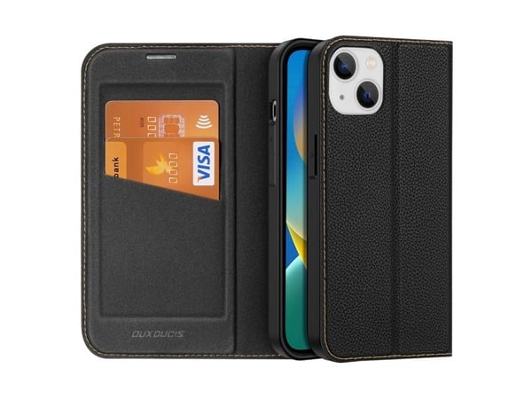 Dux Ducis Dux Ducis Skin X2-deksel til iPhone 14 Plus-deksel med magnetklaff svart