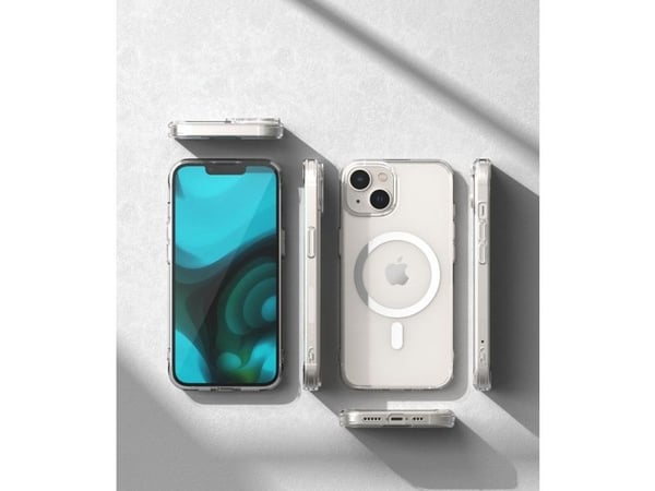 Ringke Fusion Magnetic Magnetic Hard Case med Gelramme for iPhone 14 Plus Translucent (MagSafe-kompatibel)