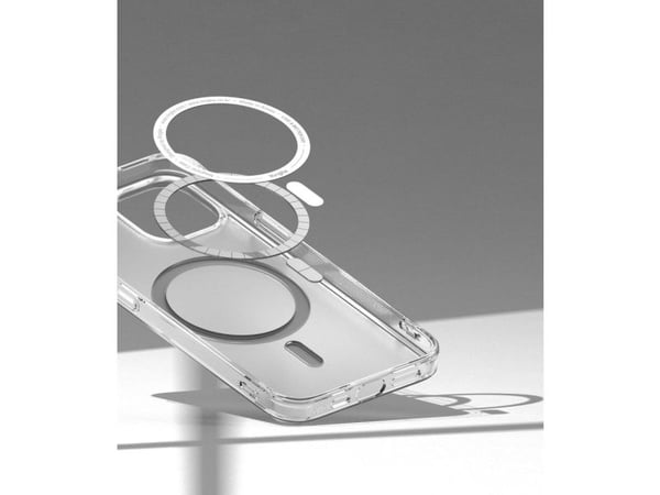 Ringke Fusion Fusion Magnetic magneettinen magneettinen jäykkä kotelo geelirunko iPhone 14 Plus läpikuultava (MagSafe yhteensopiva)