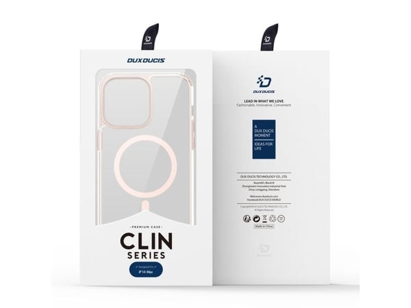 Dux Ducis Dux Ducis Clin2-deksel iPhone 14 Plus magnetisk MagSafe-deksel rosa