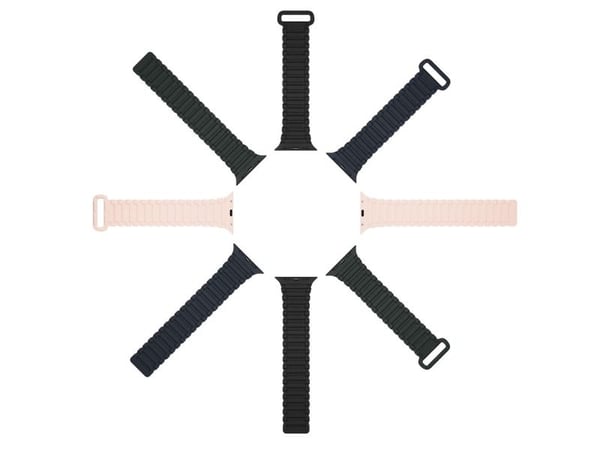 Dux Ducis-rem (Armor Version) til Apple Watch Ultra, SE, 9, 8, 7, 6, 5, 4, 3, 2, 1 (49/45/44/42 mm) silikon magnetreim armbånd grønn