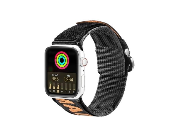 Dux Ducis Strap (Outdoor Version) reim til Apple Watch Ultra/SE/8/7/6/5/4/3/2/1 49/45/44/42 mm nylon svart/oransje