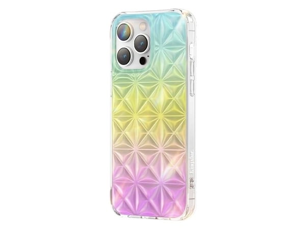Kingxbar Miya Series-etui til iPhone 14 Pro Max bakdeksel - regnbue