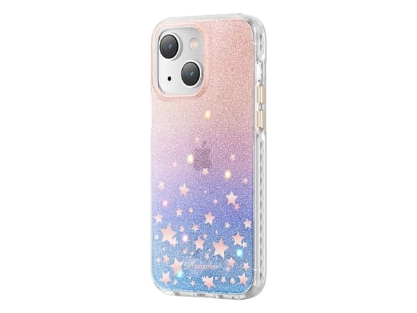Kingxbar Heart Star Series-deksel til iPhone 14 Plus med dyrekretsstjerner