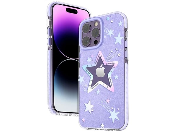 Kingxbar Heart Star Series deksel til iPhone 14 Plus - lilla stjerne