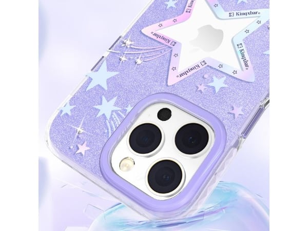 Kingxbar Heart Star Series deksel til iPhone 14 Plus - lilla stjerne