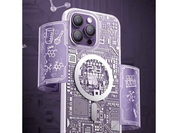 Kingxbar Kingxbar PQY Geek Series magnetisk deksel til iPhone 14 Pro MagSafe gull