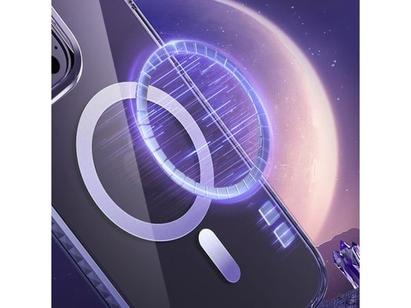 Kingxbar Kingxbar PQY Ice Crystal Series magnetisk deksel til iPhone 14 Plus MagSafe sølv