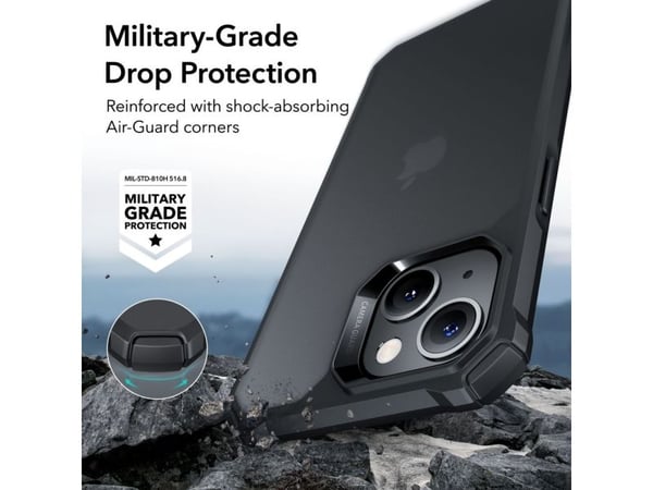 ESR Air Armor-deksel for iPhone 14 Plus - matt svart