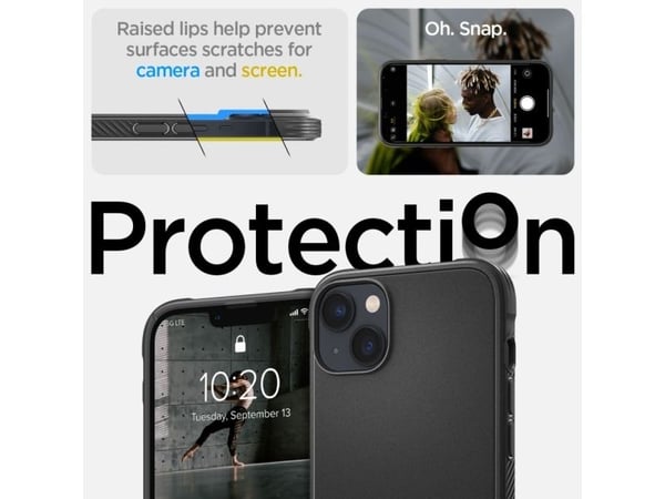 Spigen ACS05036, Suojus, Apple, iPhone 14, 15,5 cm (6.1"), Musta